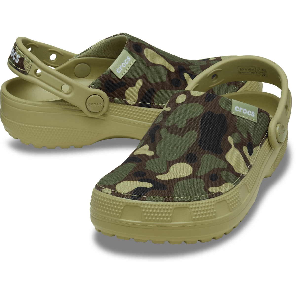 Crafted Camo Clog - Tac Green