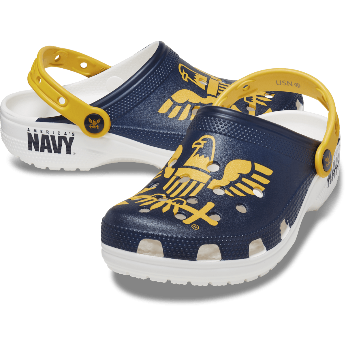 Classic US Navy Clog - White / Multi