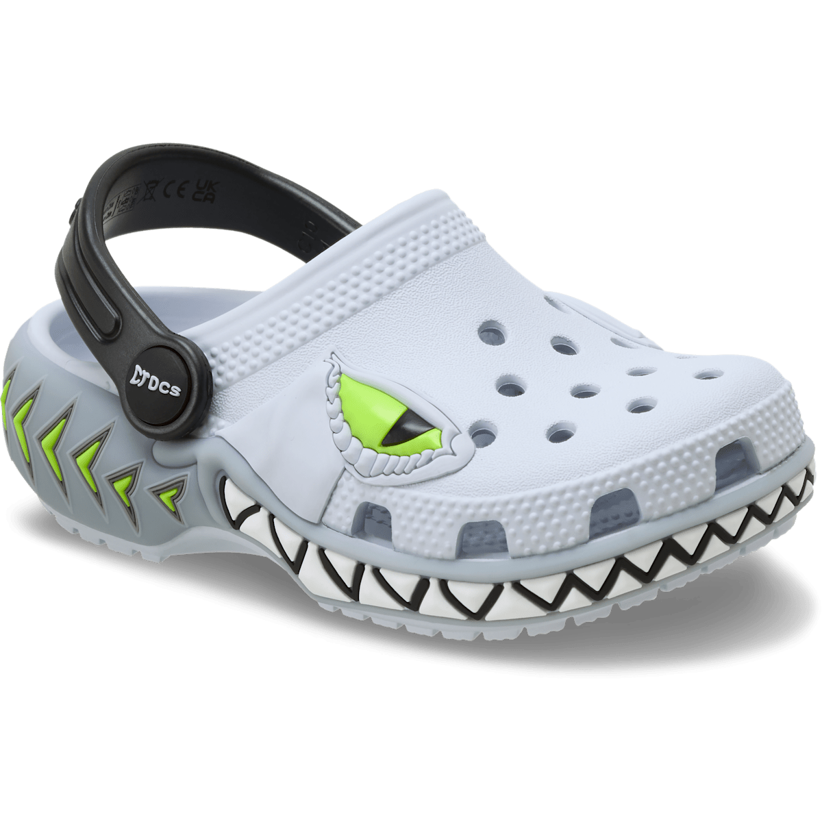 Toddlers Classic Creature Lights Clog - Steel