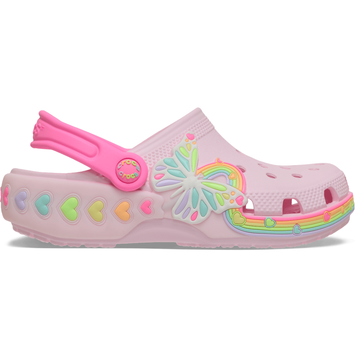 Kids' Classic Butterfly Lights Clog - Pink Milk
