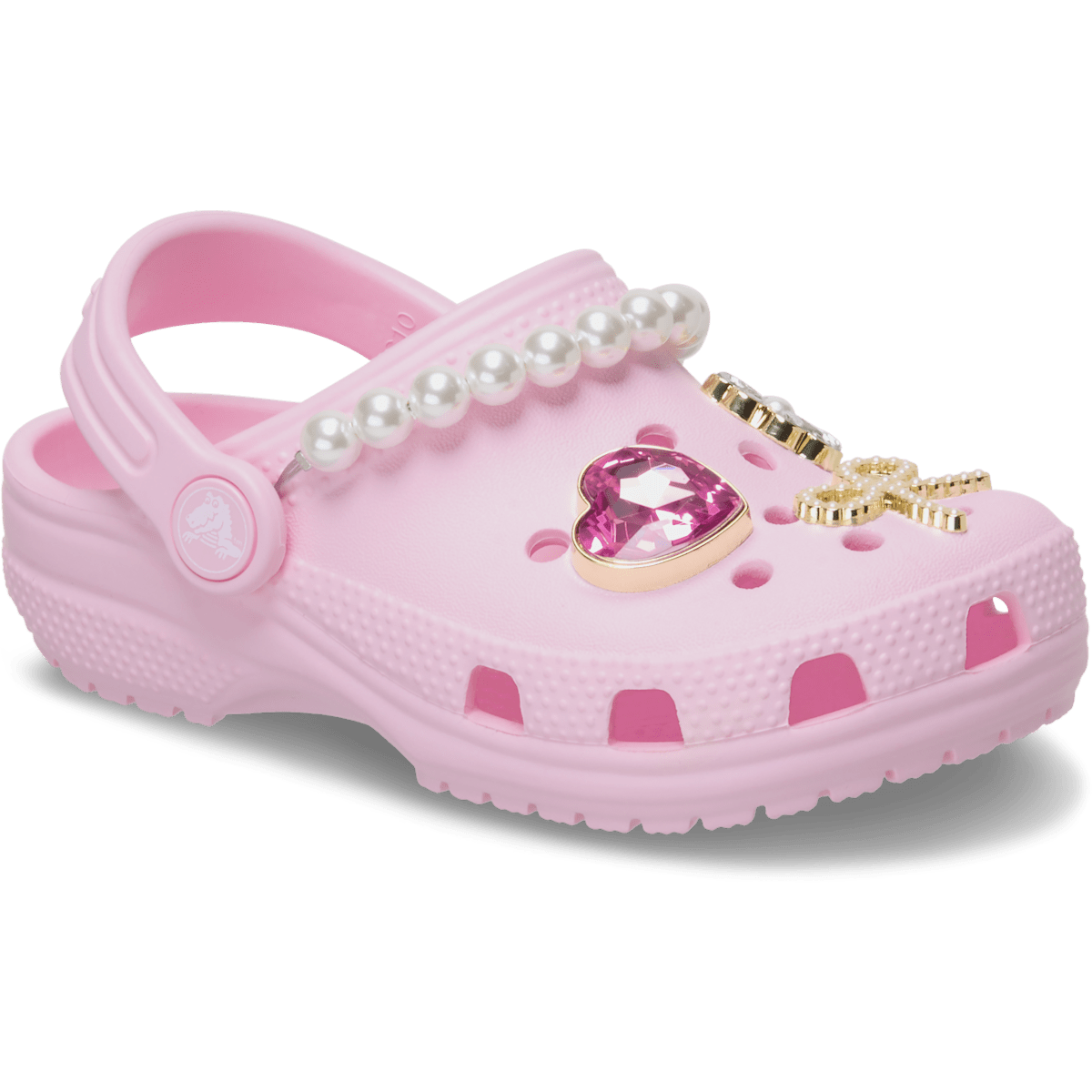 Toddler Classic Pearl Glam Clog - Pink Milk