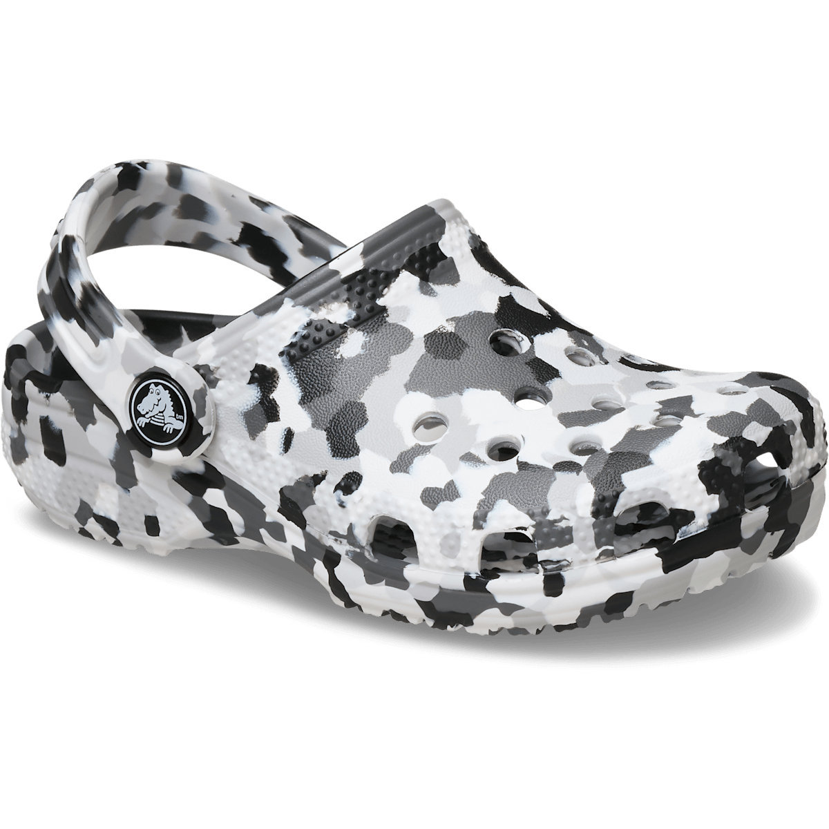 Toddler Classic Confetti Clog - Black / White
