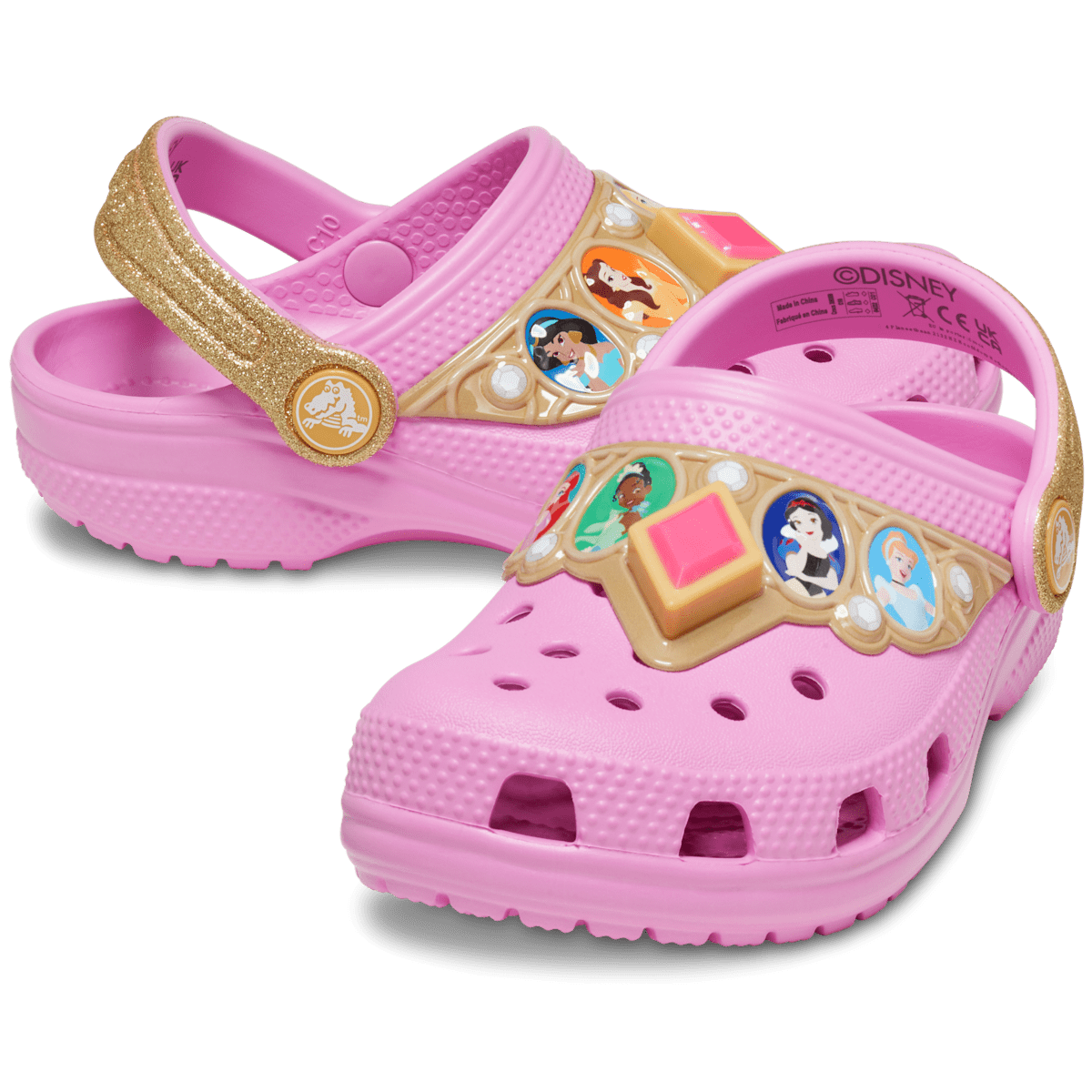 Toddler Classic Disney Princess Lights Clog - Taffy Pink