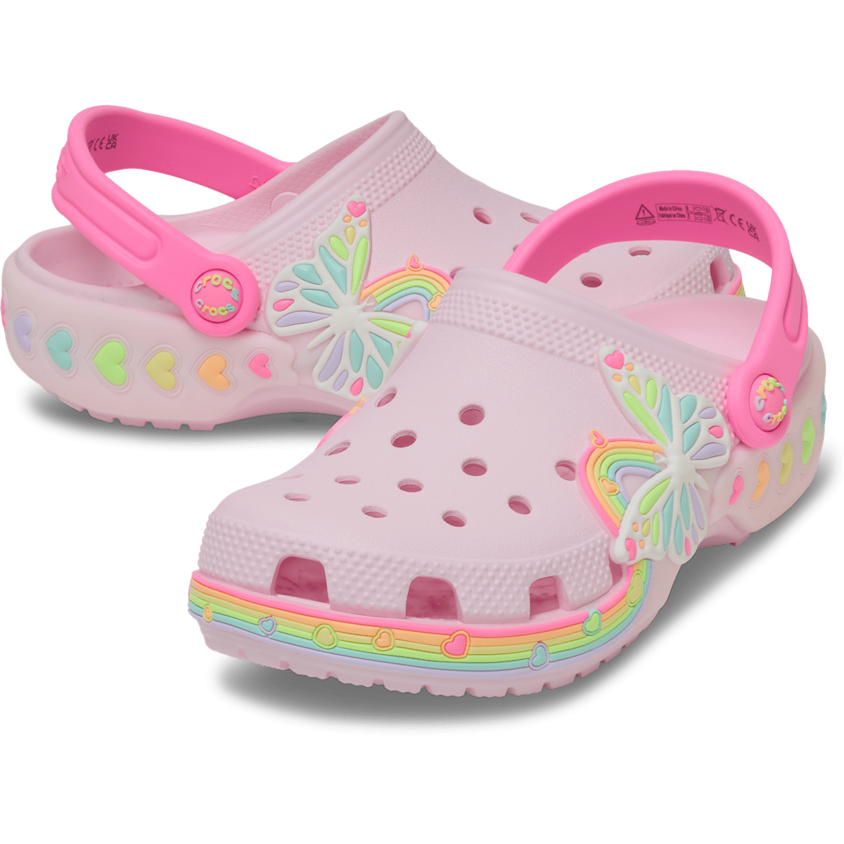 Kids' Classic Butterfly Lights Clog - Pink Milk