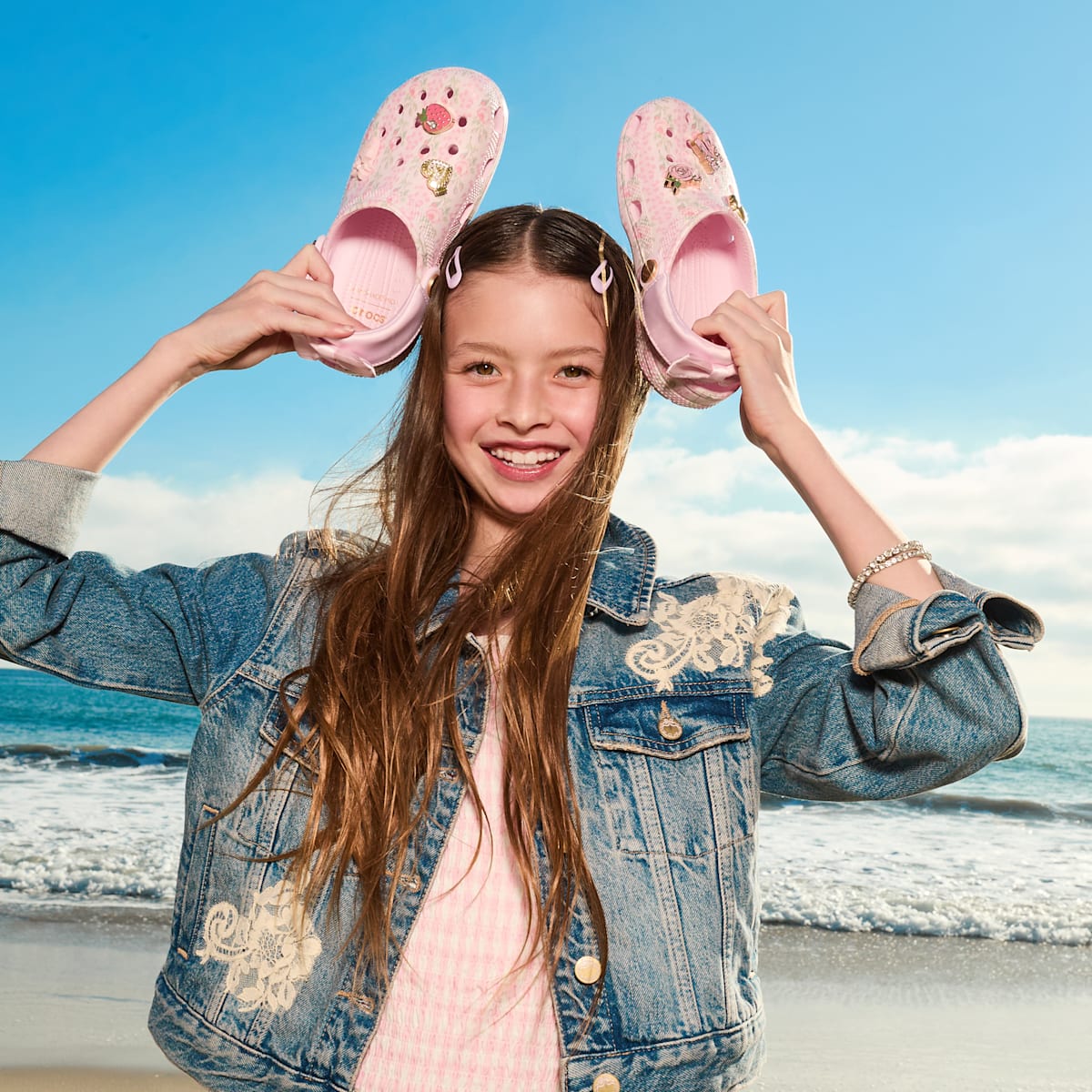 Kids LoveShackFancy Classic Clog - Pink Milk