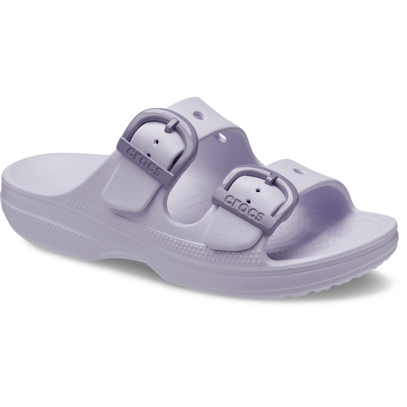 Saturday Enamel Buckle Sandal - Purple Halo