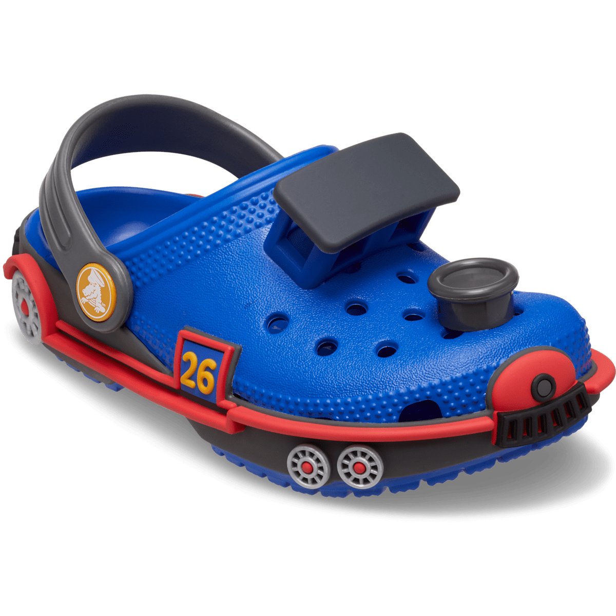 Toddler Classic IAM Train Clog - Blue Bolt/Carbon