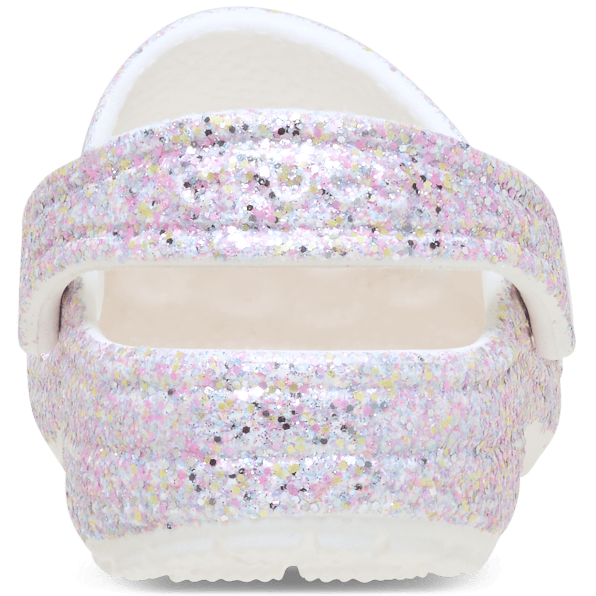 Toddler Classic Fantasy Glitter Clog - White