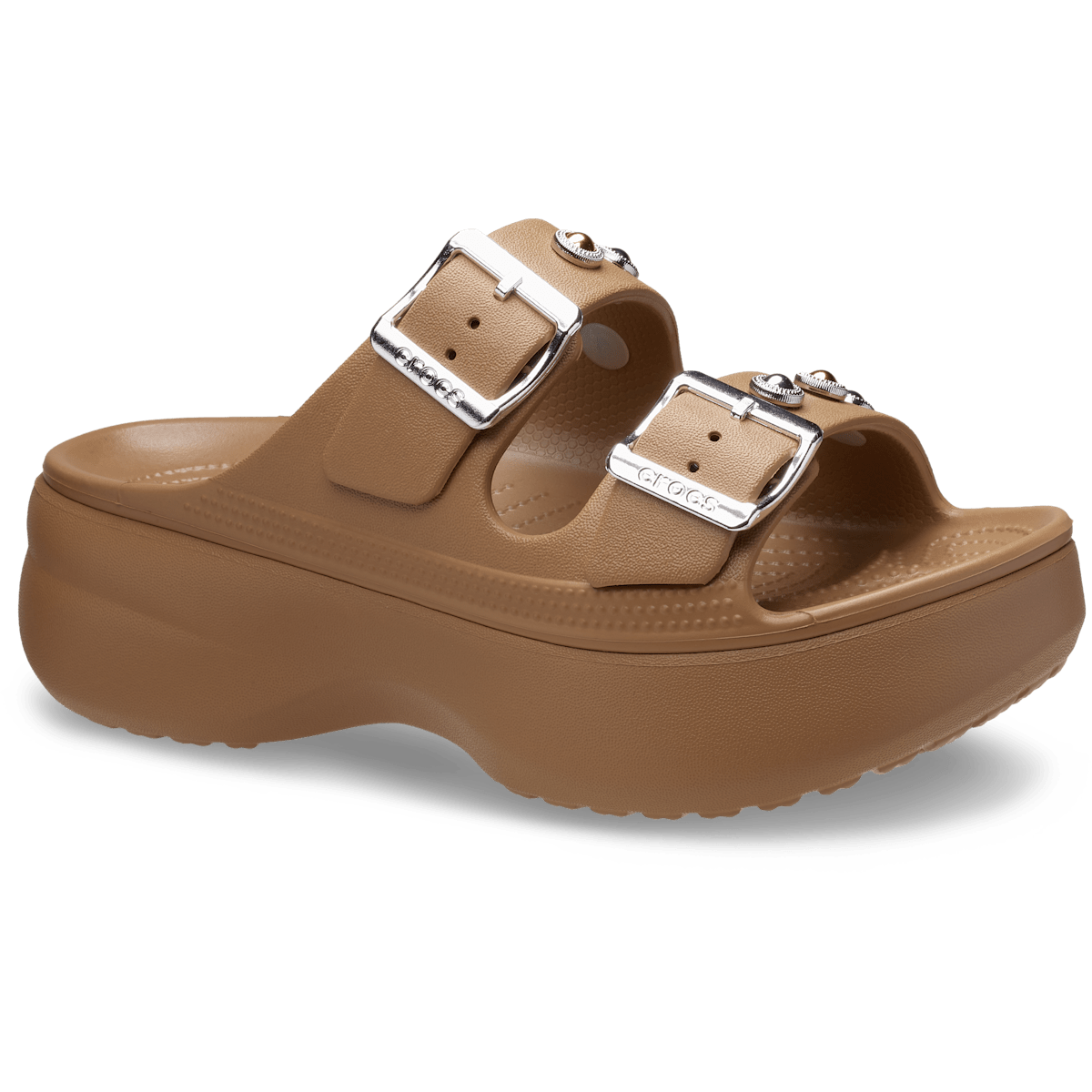 Women's Saturday Platform Embellished Sandal - Sepia / Silver