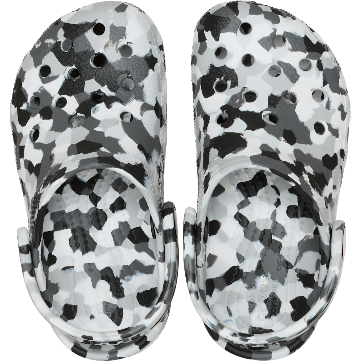 Toddler Classic Confetti Clog - Black / White