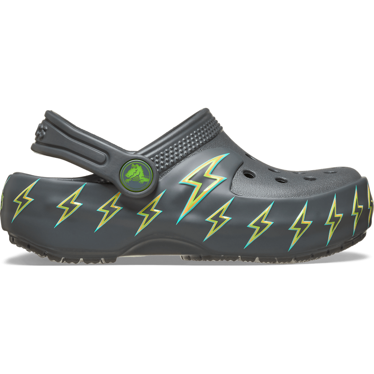 Toddler Classic Bolt Lights Clog - Carbon