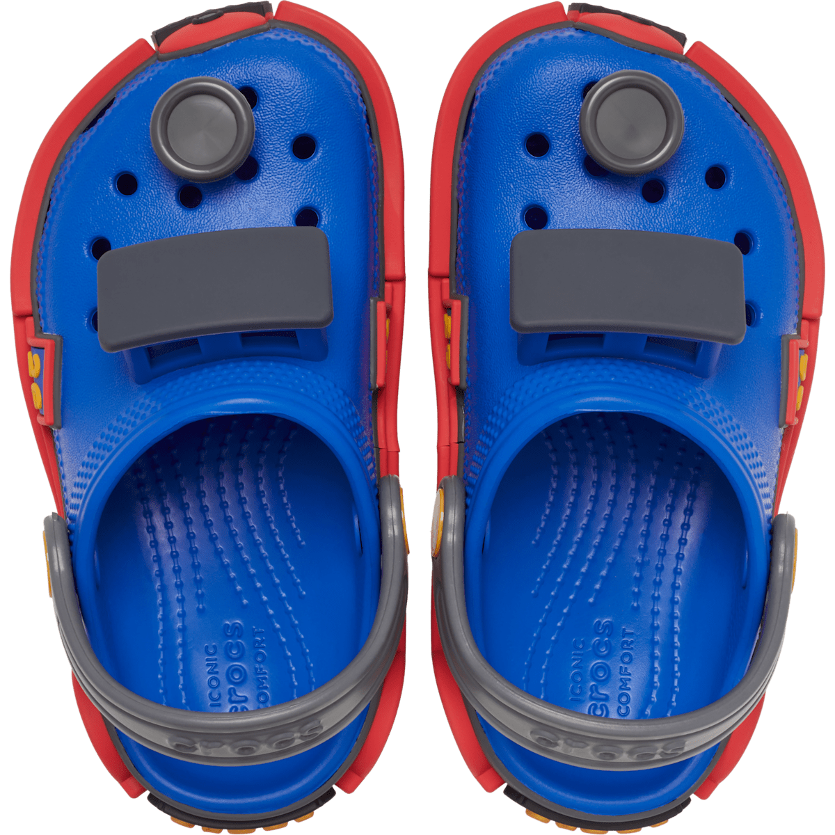Toddler Classic IAM Train Clog - Blue Bolt/Carbon