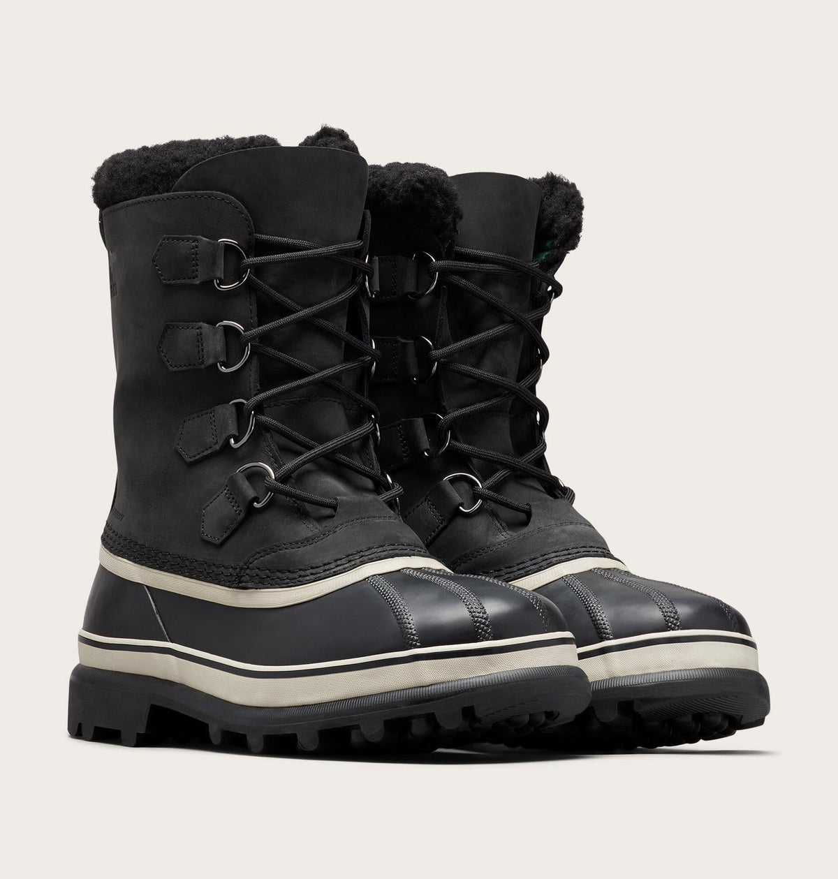 Caribou™ Men's Winter Boot - Black, Dark Stone