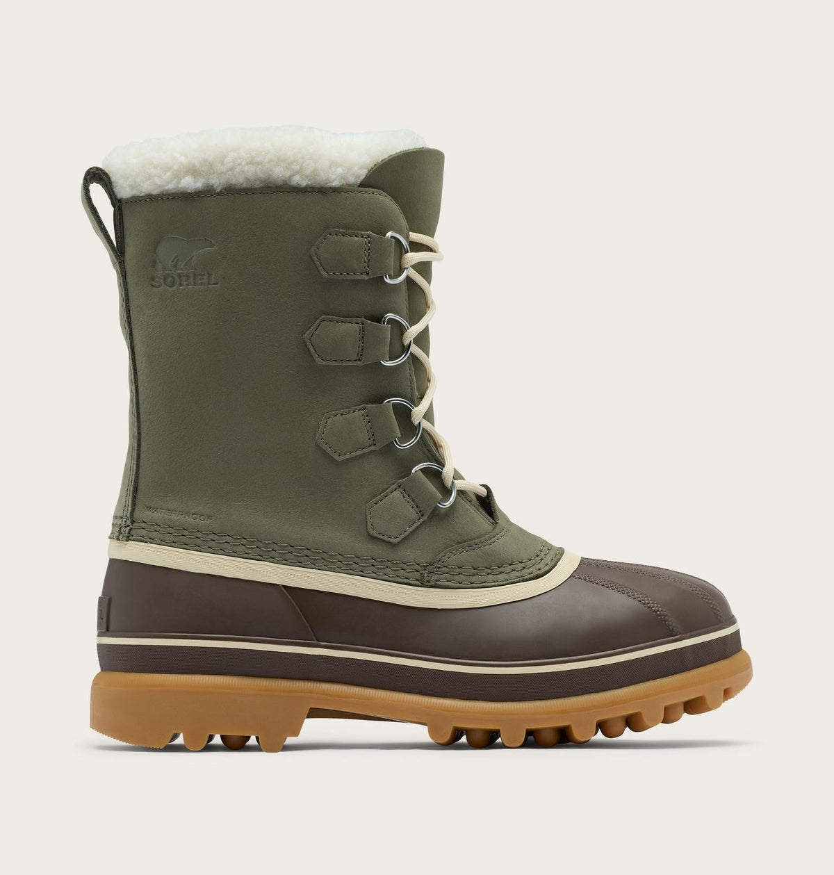 Caribou™ Men's Winter Boot - Stone Green, Tobacco