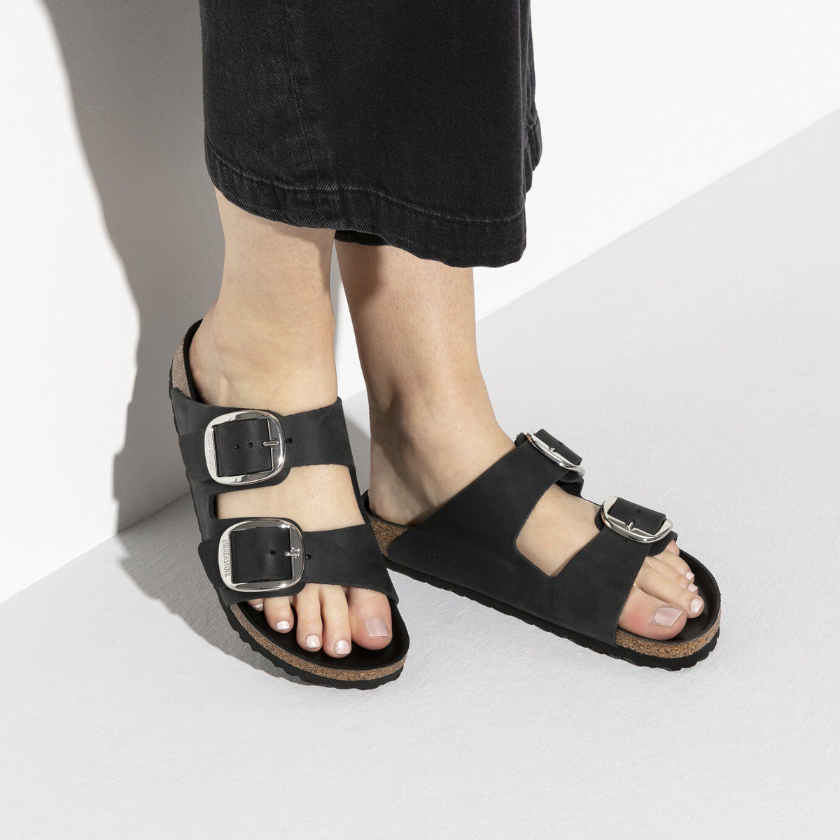 Arizona Big Buckle Natural Leather Oiled - Black