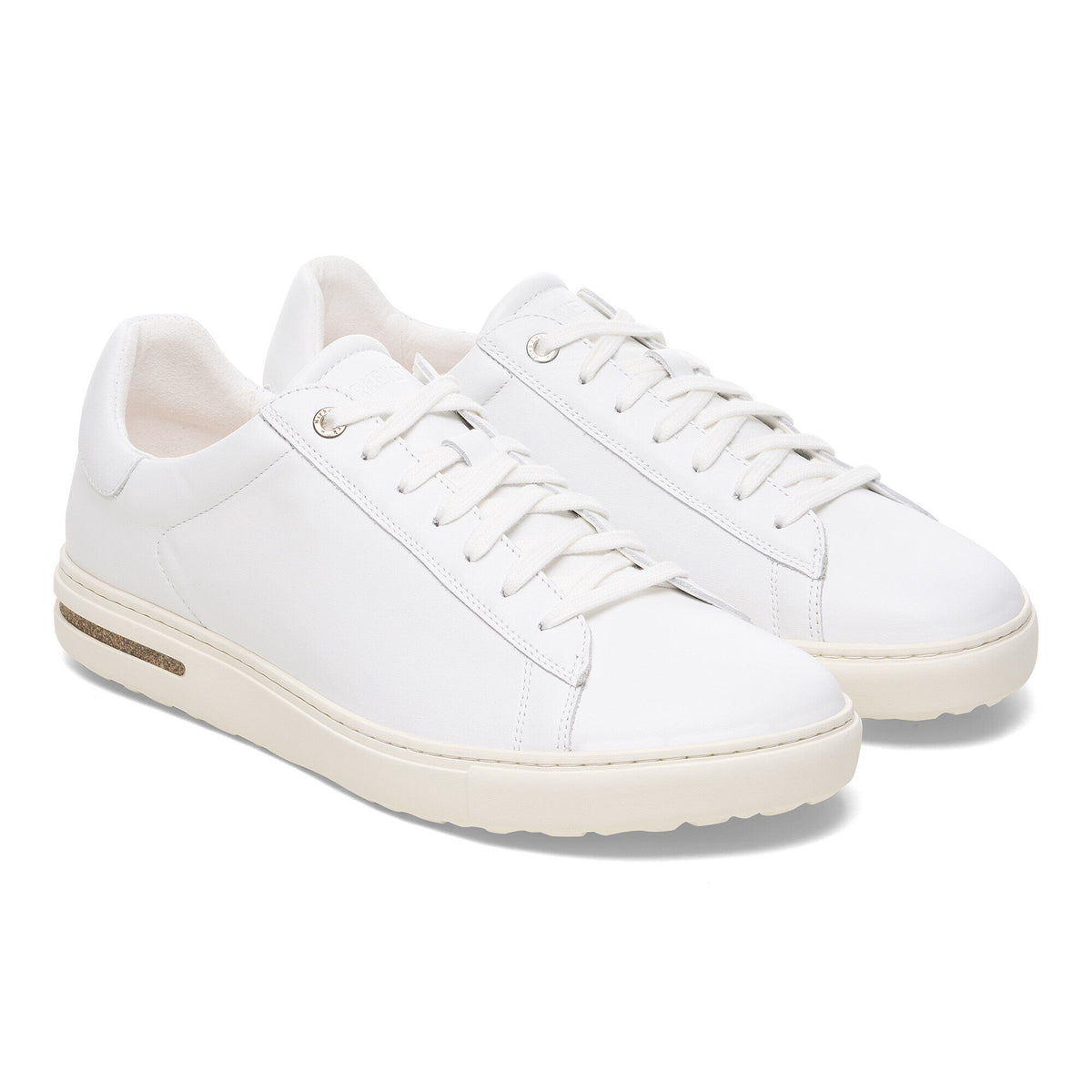 Bend Low Natural Leather - White