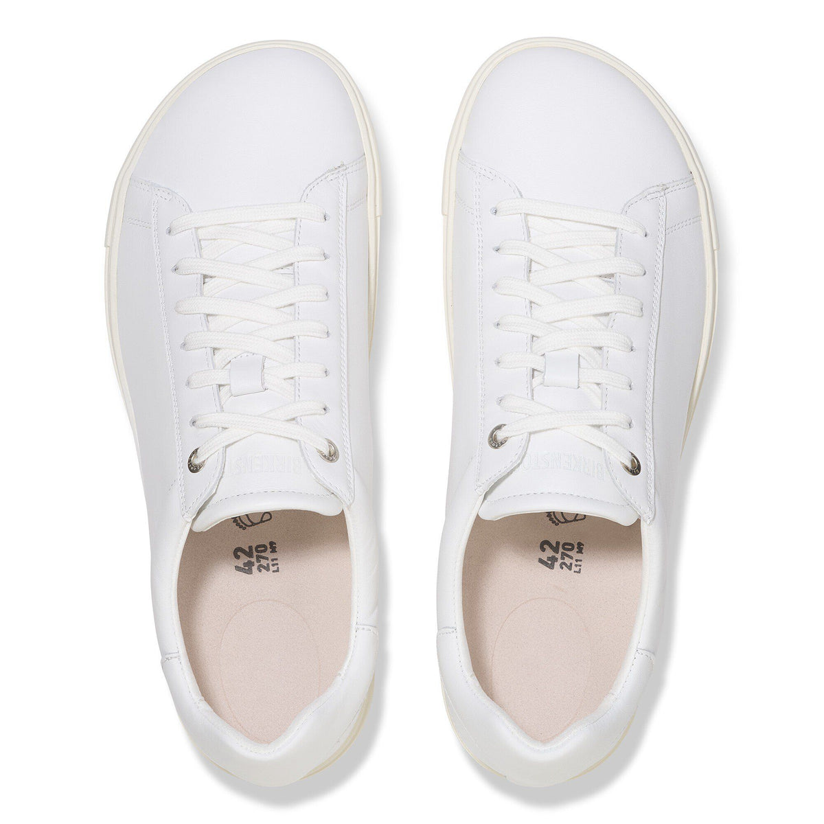 Bend Low Natural Leather - White