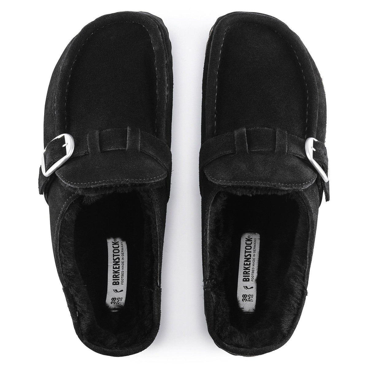 Buckley Shearling Suede Leather - Black