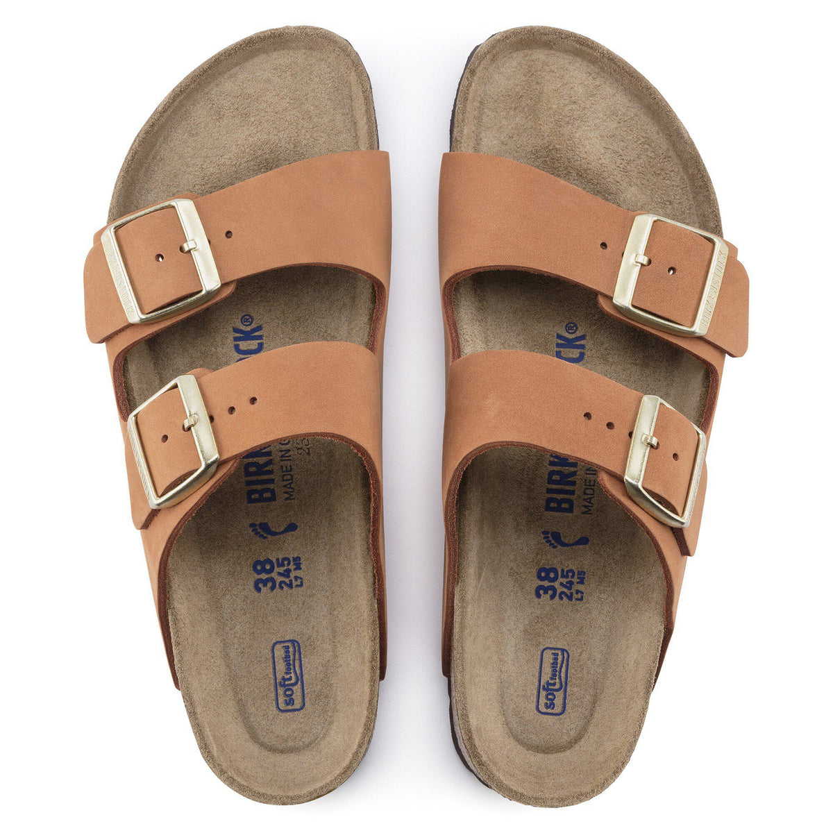 Arizona Soft Footbed Nubuck Leather - Pecan