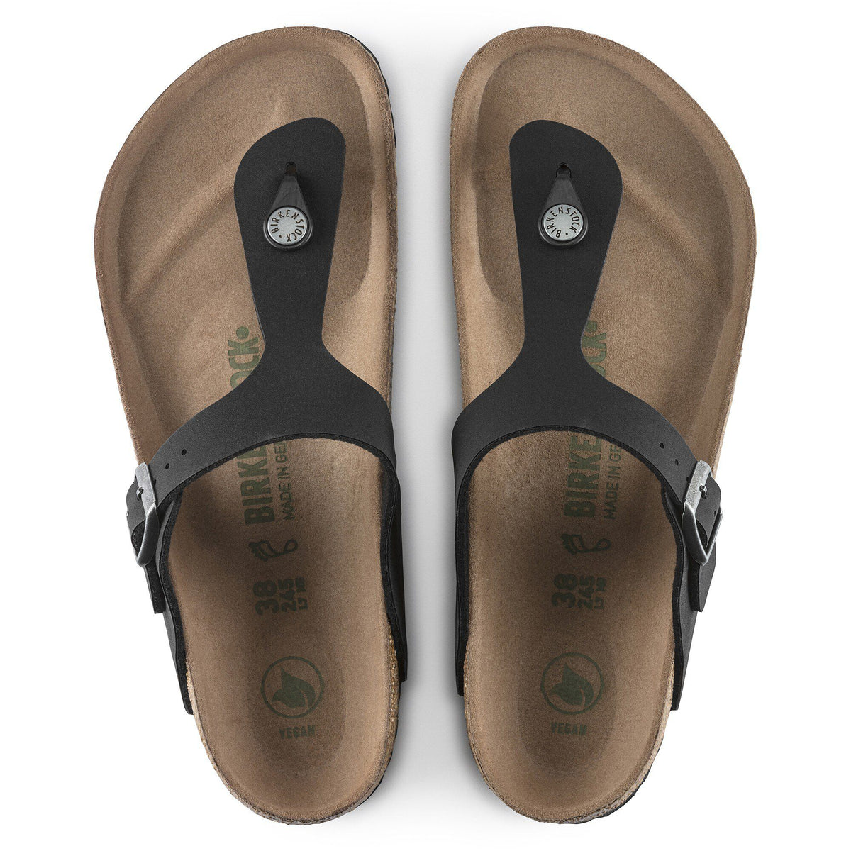 Gizeh Vegan Birko-Flor Nubuck - Black