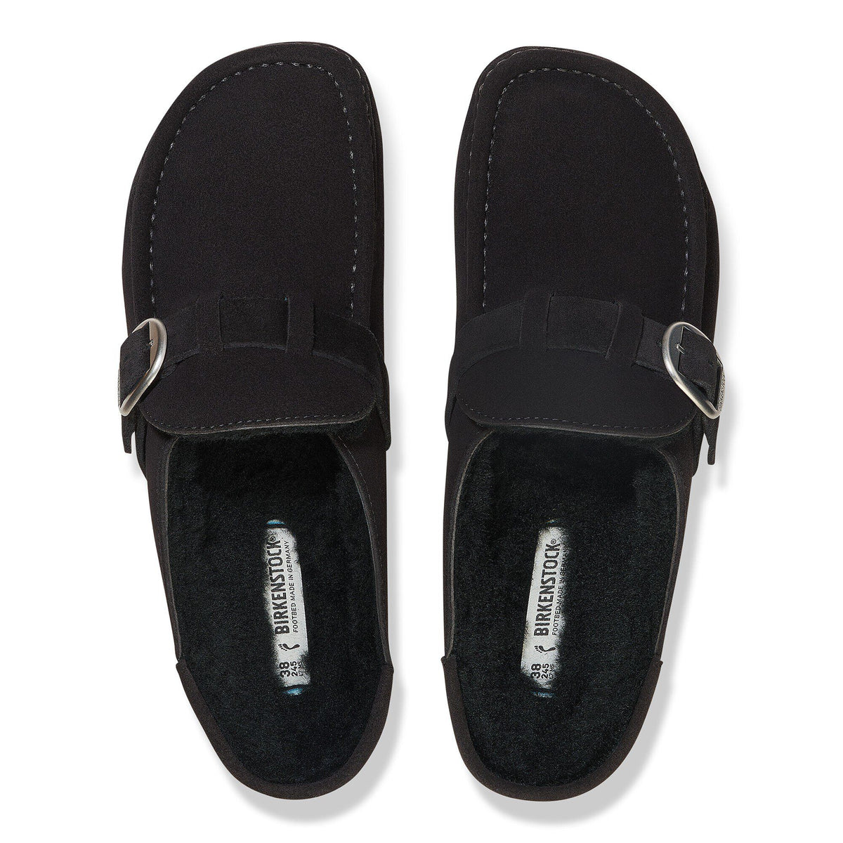 Buckley Shearling Suede Leather - Black