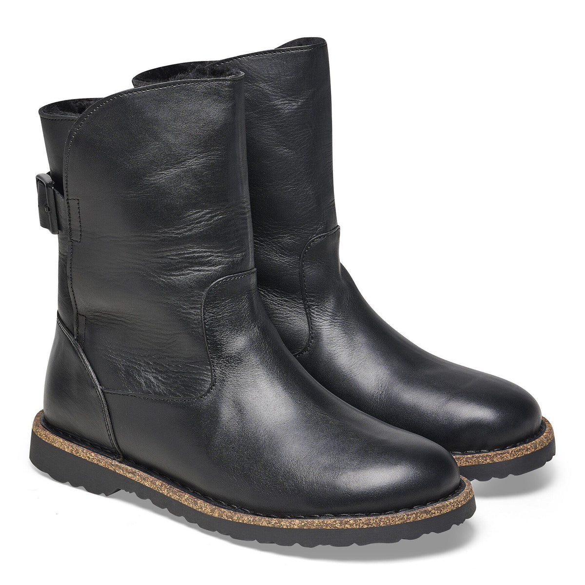 Uppsala Shearling Natural Leather - Black