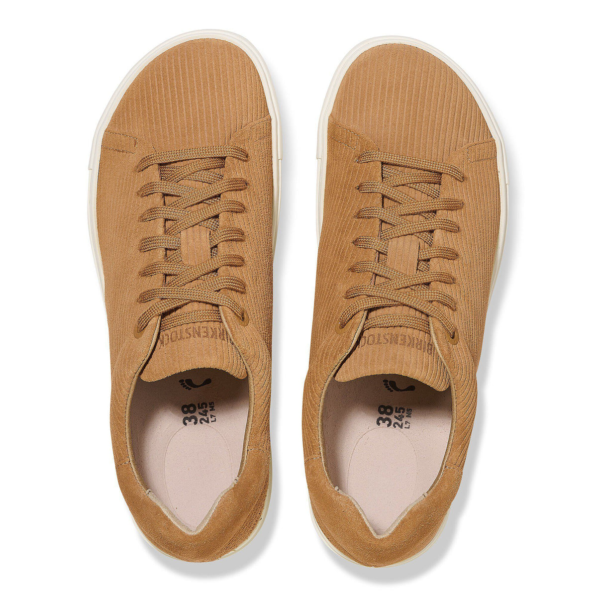 Bend Low Suede Leather Embossed - Corduroy Cork Brown