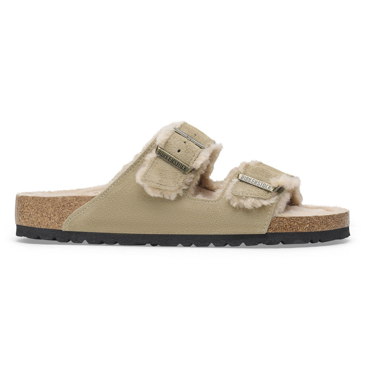 Arizona Shearling Suede Leather/Fur - Taupe