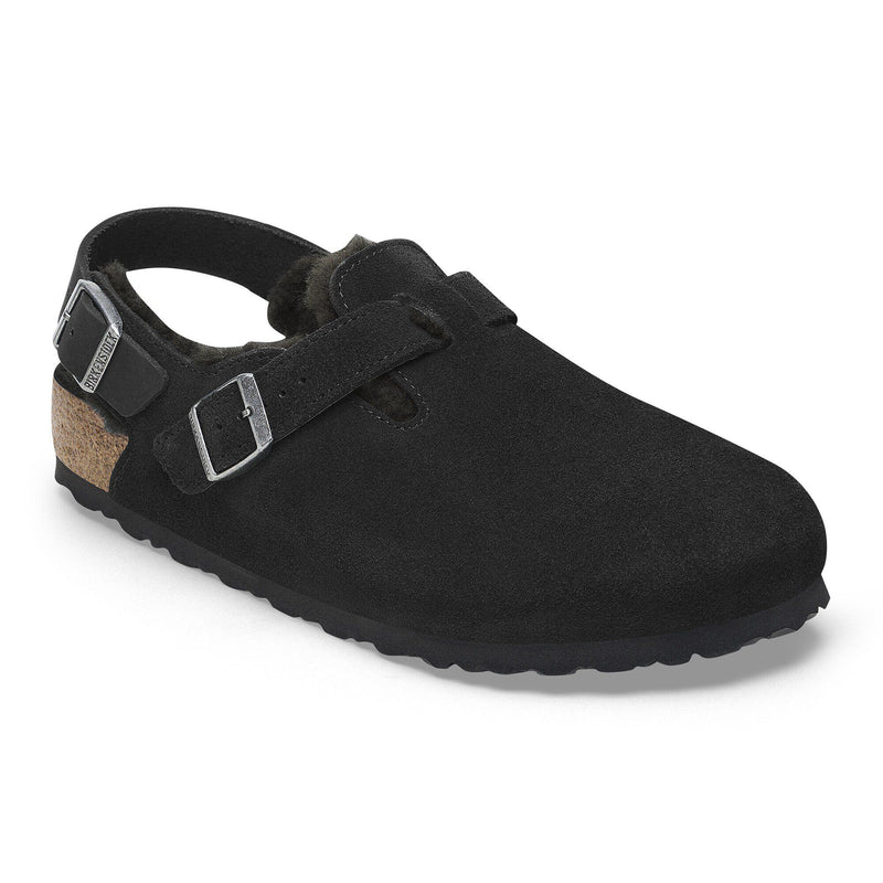 Tokio Shearling Suede Leather - Black