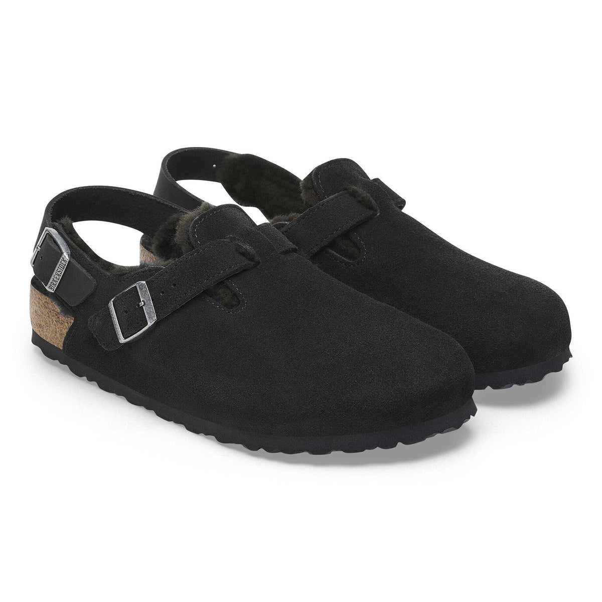Tokio Shearling Suede Leather - Black