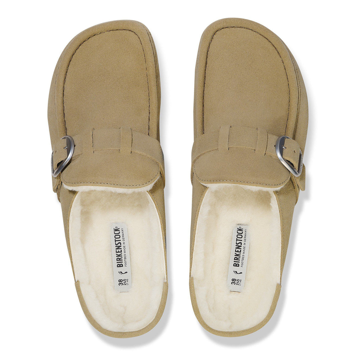 Buckley Shearling Suede Leather - Taupe