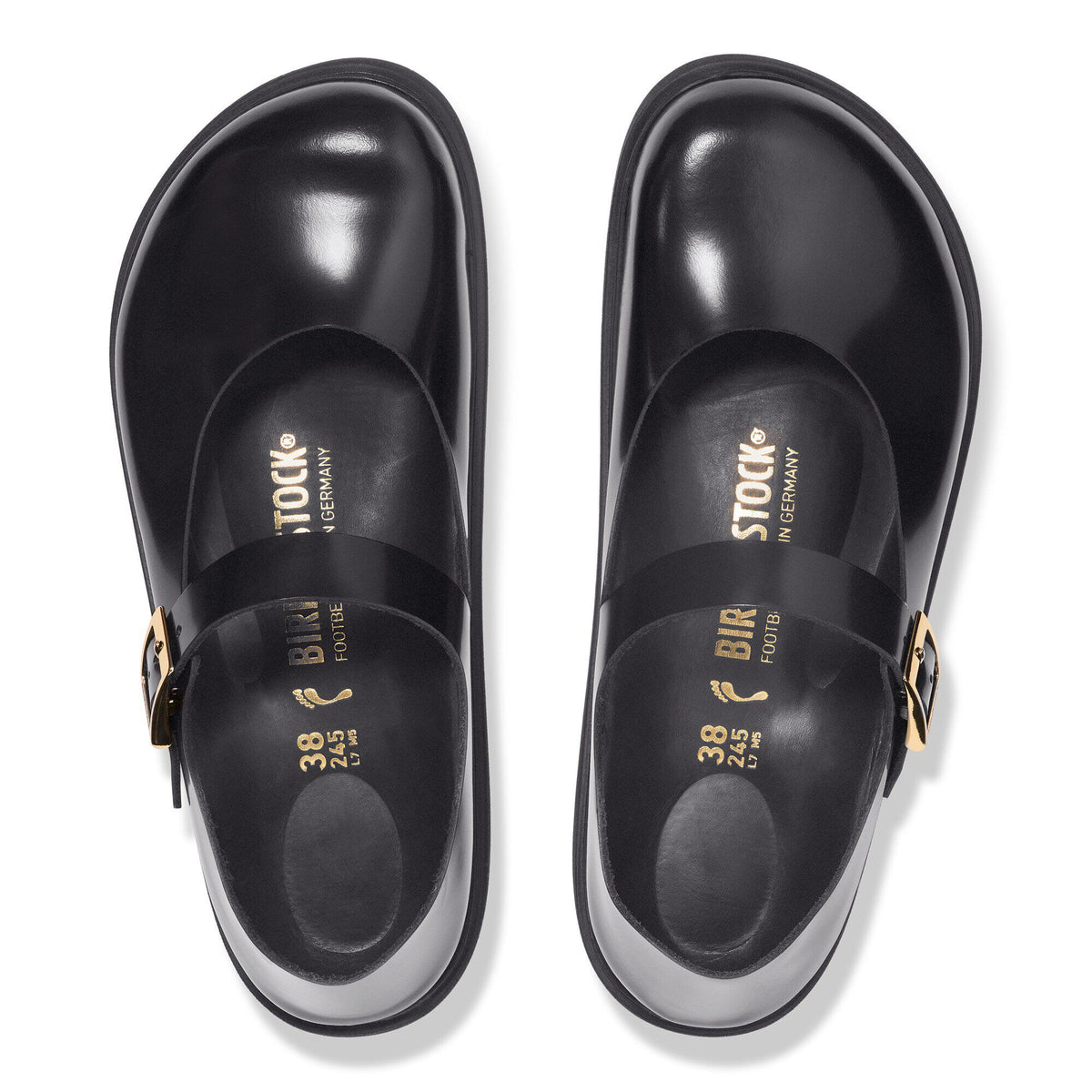 Mantova Cup Sole Natural Leather Patent - High Shine Black