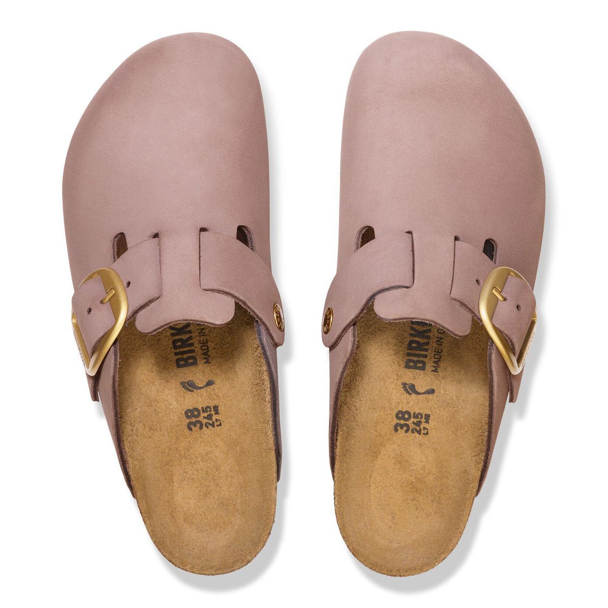 Boston Big Buckle Nubuck Leather - Faded Purple
