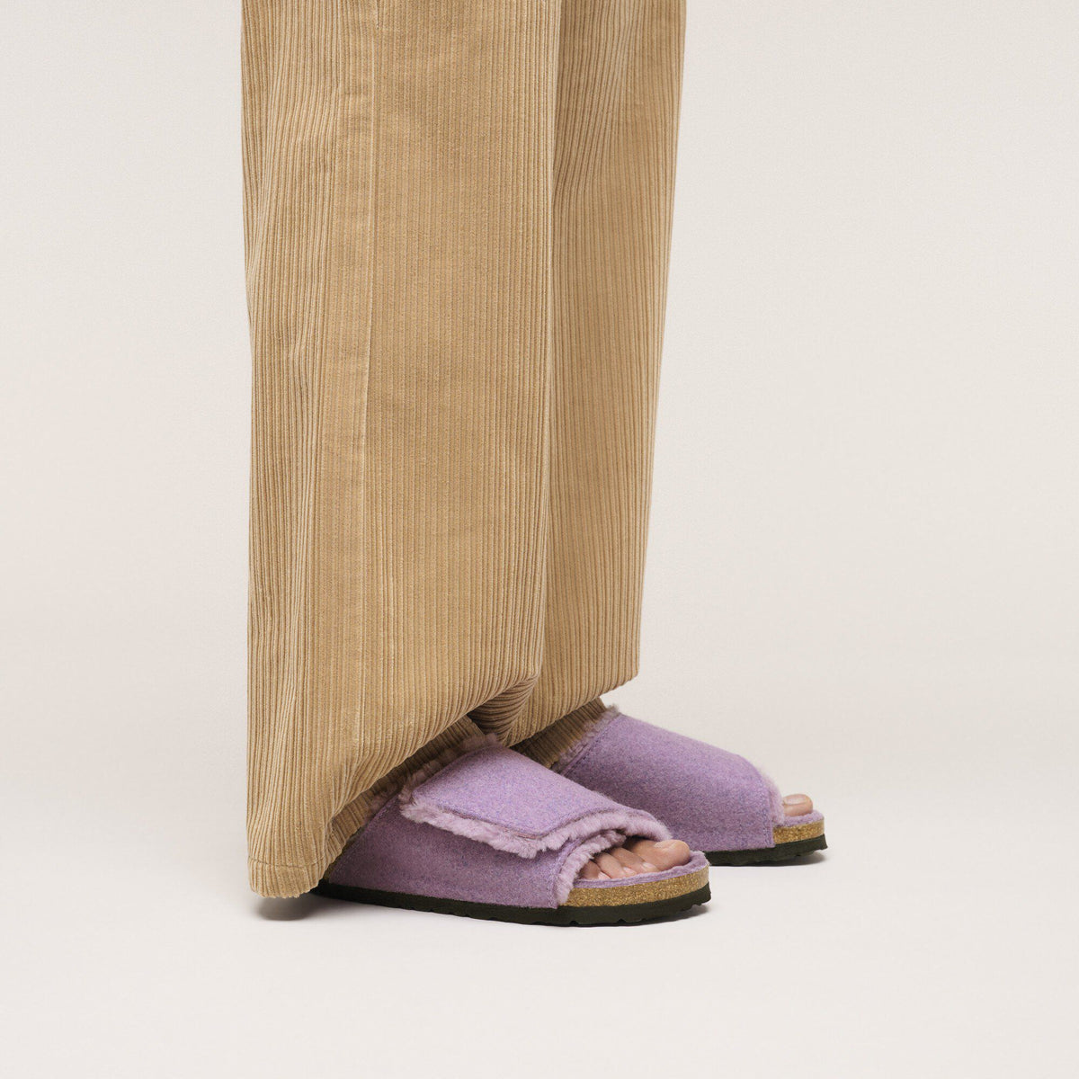 Solana Shearling Felt Mauve - Mauve