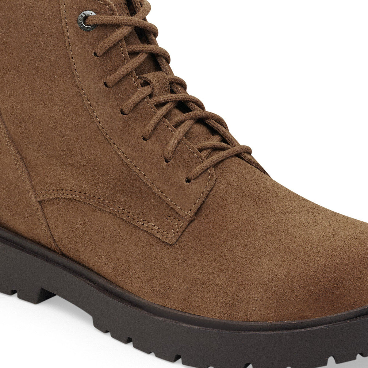 Highwood Lace Mid Men Suede Leather - Dark Tea