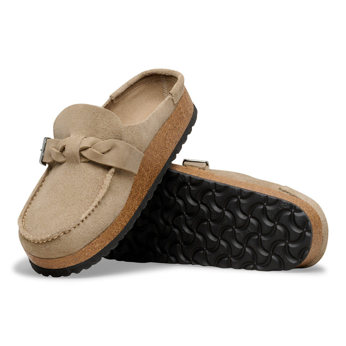 Buckley Braided Suede Leather - Taupe