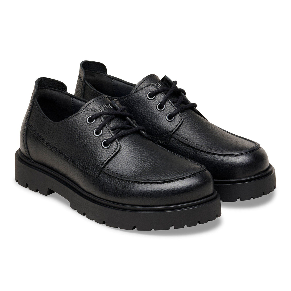 Highwood Moc Lace Low Natural Leather - Black