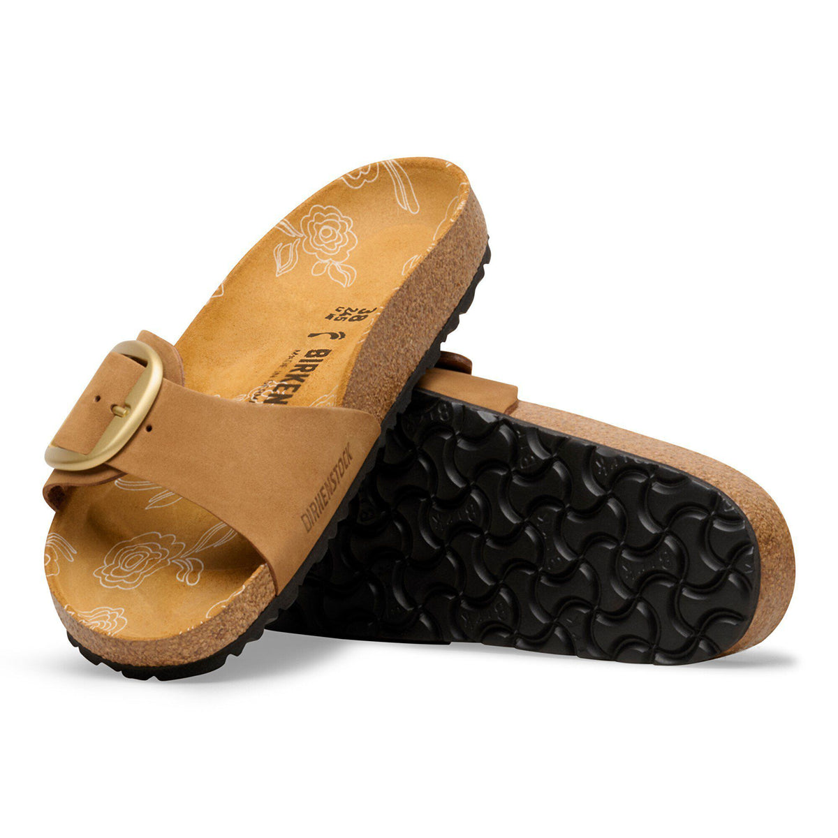 Madrid Big Buckle Nubuck Leather - Mink