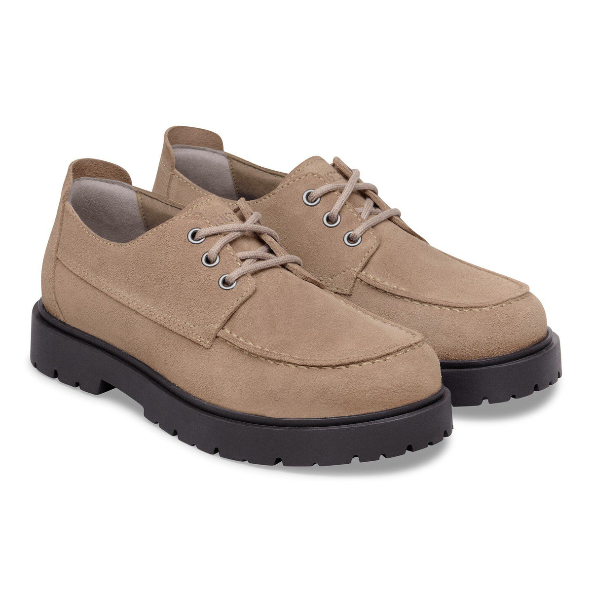Highwood Moc Lace Low Suede Leather - Gray Taupe