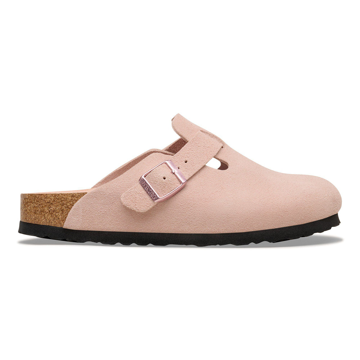 Boston Soft Footbed Suede Leather - Light Rose