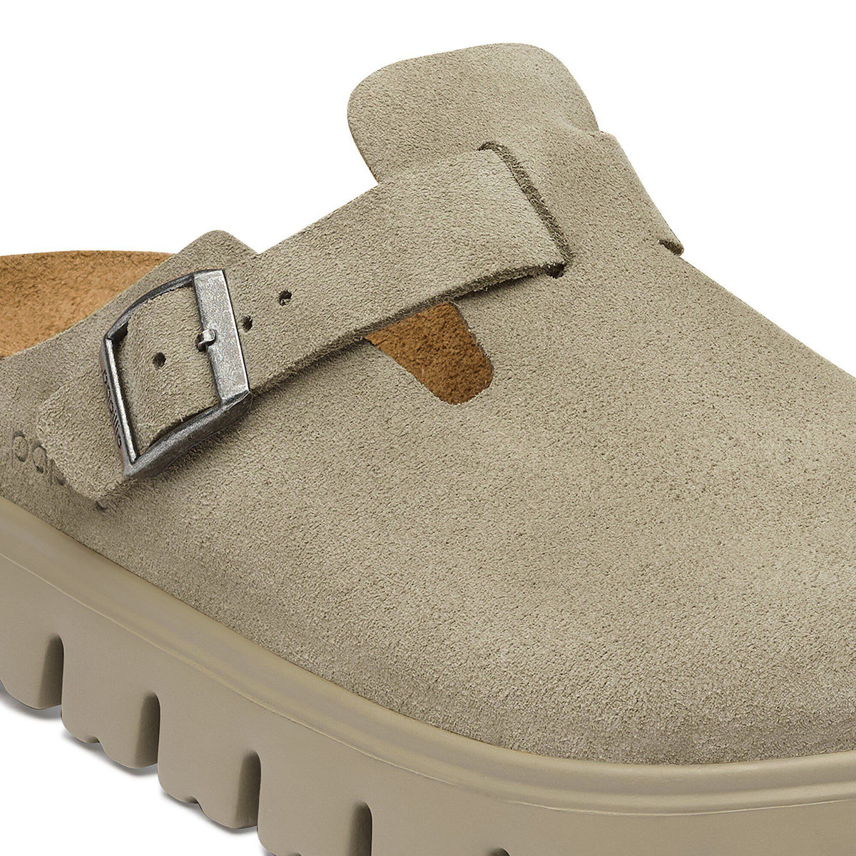 Boston Chunky Suede Leather - Taupe