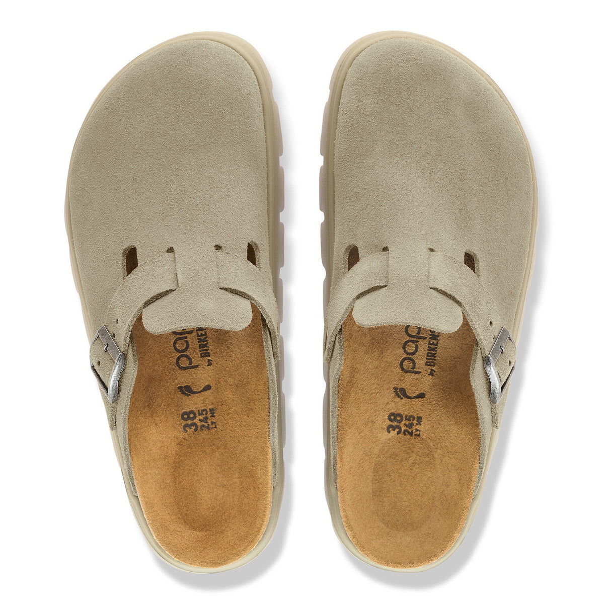 Boston Chunky Suede Leather - Taupe