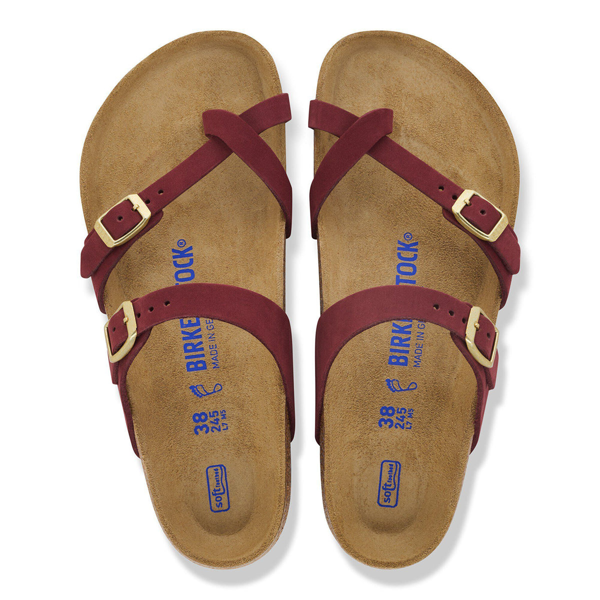 Mayari Soft Footbed Nubuck Leather - Zinfandel