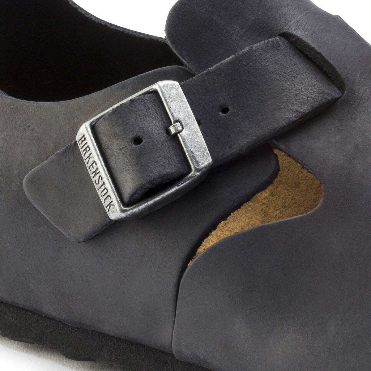 London Natural Leather Oiled - Black