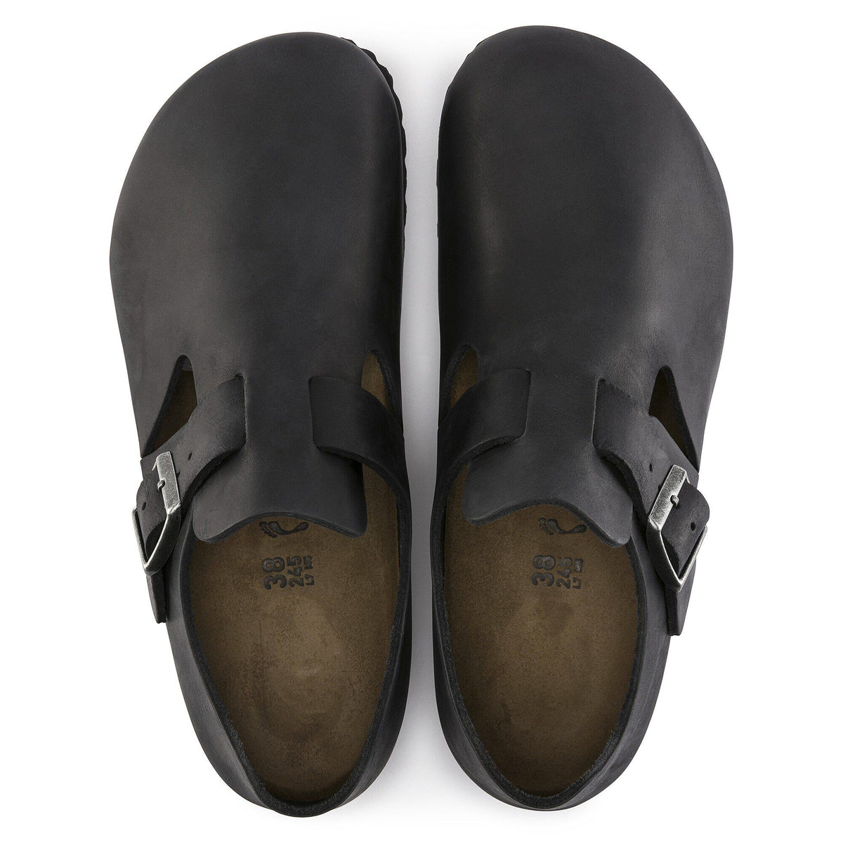 London Natural Leather Oiled - Black