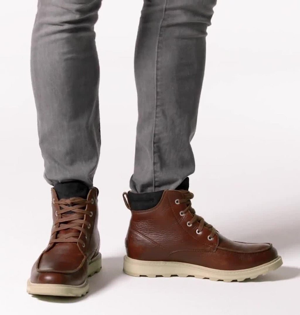 Madson™ II Moc Toe Men's Waterproof Boot - Gaucho Tan, Oatmeal