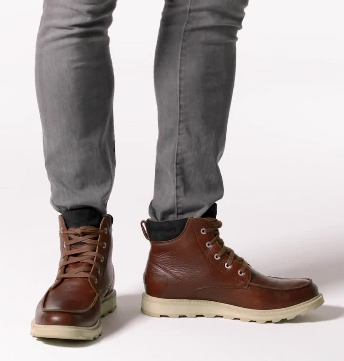 Madson™ II Moc Toe Men's Waterproof Boot - Gaucho Tan, Oatmeal