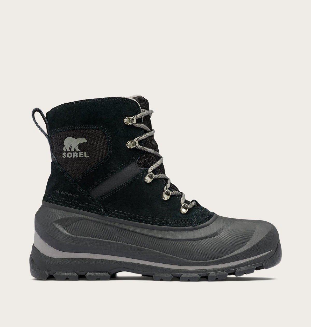 BUXTON™ Lace Men's Waterproof Boot - Black, Quarry