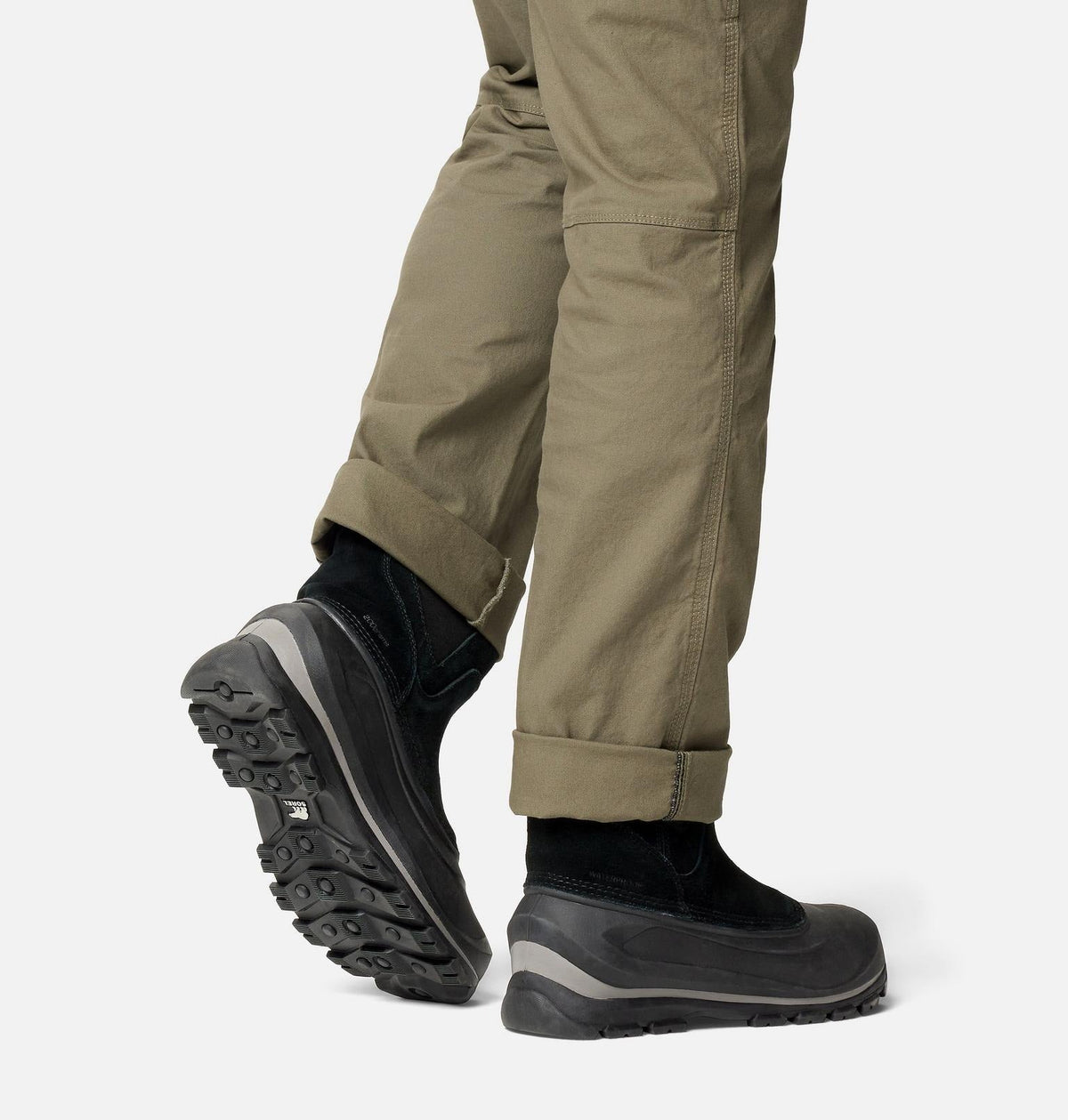 BUXTON™ Pull On Men's Waterproof Boot - Black, Quarry