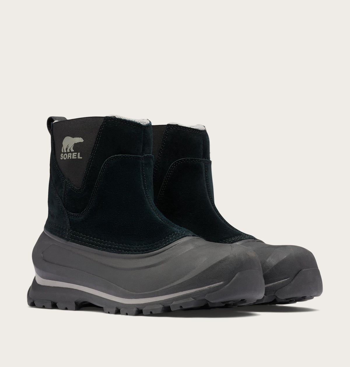BUXTON™ Pull On Men's Waterproof Boot - Black, Quarry